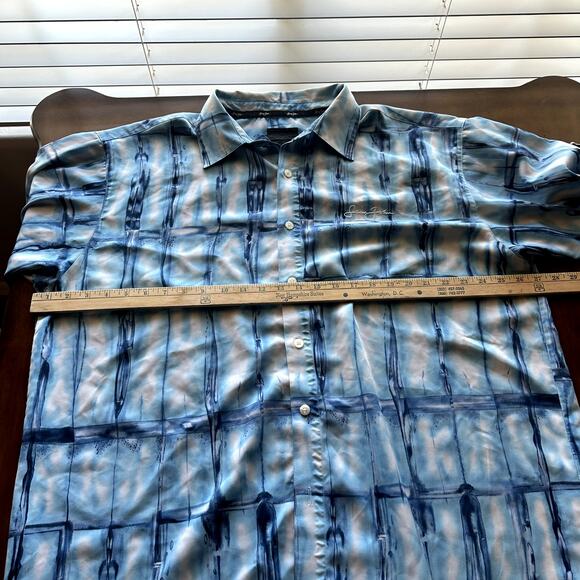 Sean John Big and Tall Blue and White Button Up Mens Shirt XXL - Picture 8 of 8